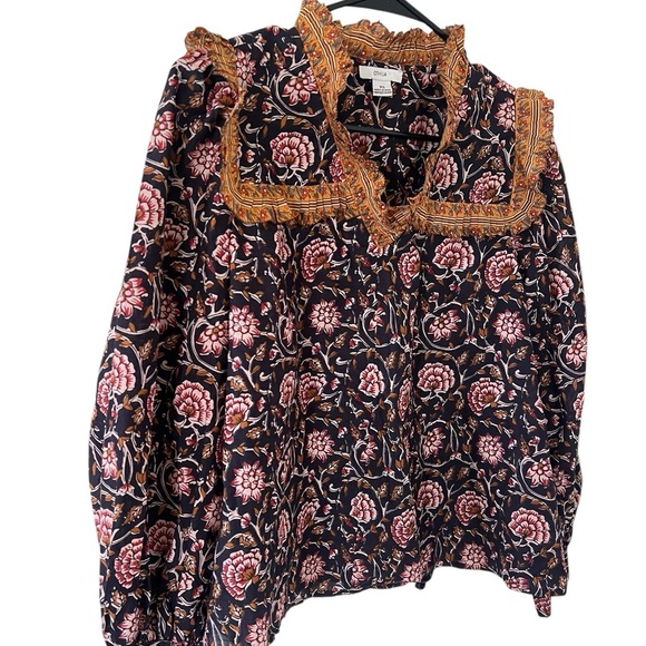 Anthropologie Othilia Sera Ruffled Boho Blouse - Picture 5 of 7